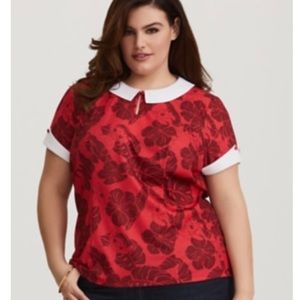 Torrid Disney Lilo & Stitch Floral Retro top